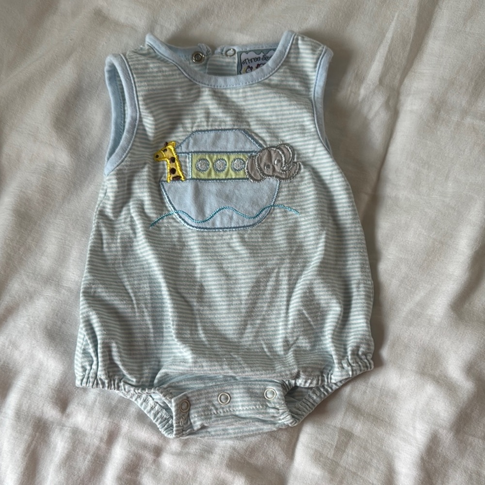 Striped Baby Romper